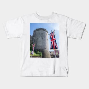 Windsor Castle tower view Kids T-Shirt